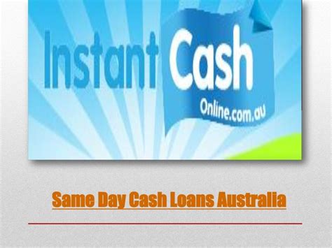 Cash Loans Australia Same Day